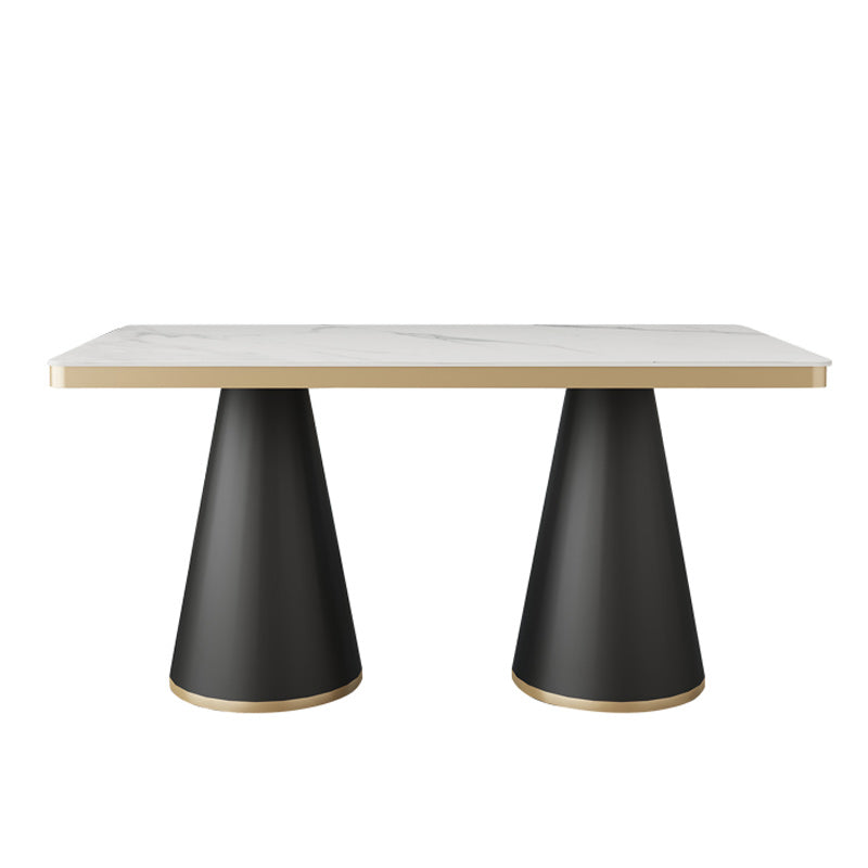 Leather Upholstered Chair Set Scandinavian 1/2/5 Pieces White Dining Table and Chairs