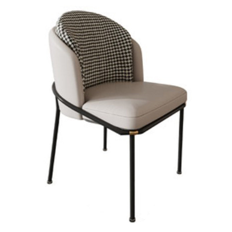 Glam Style 1/5 Pieces Dining Set White-gold Table Kitchen Set for Dining Room