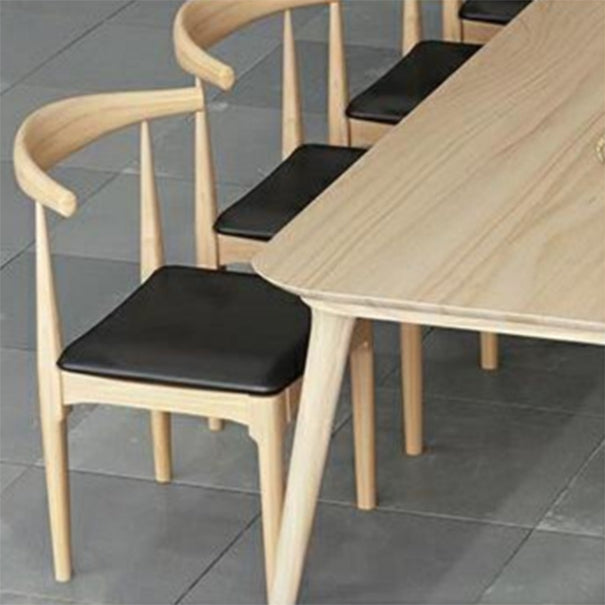 Industrial 1/2/9 Pieces Dining Set Solid Wood Dining Table for Home Use