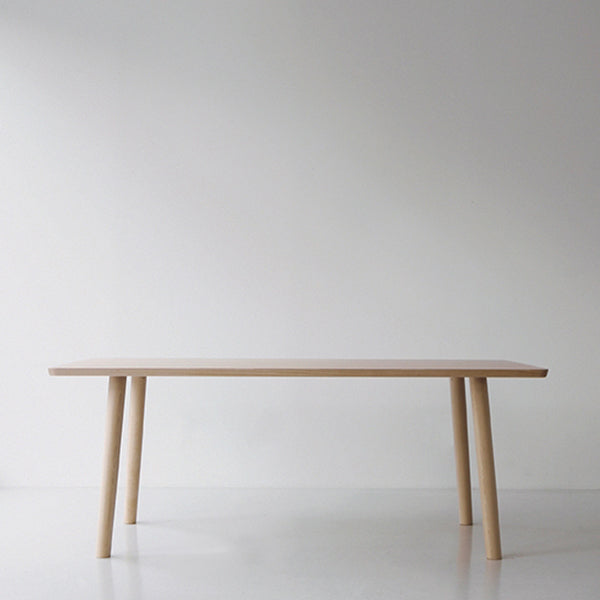 Mesa de pino rectangular moderno de madera maciza para cocina y comedor