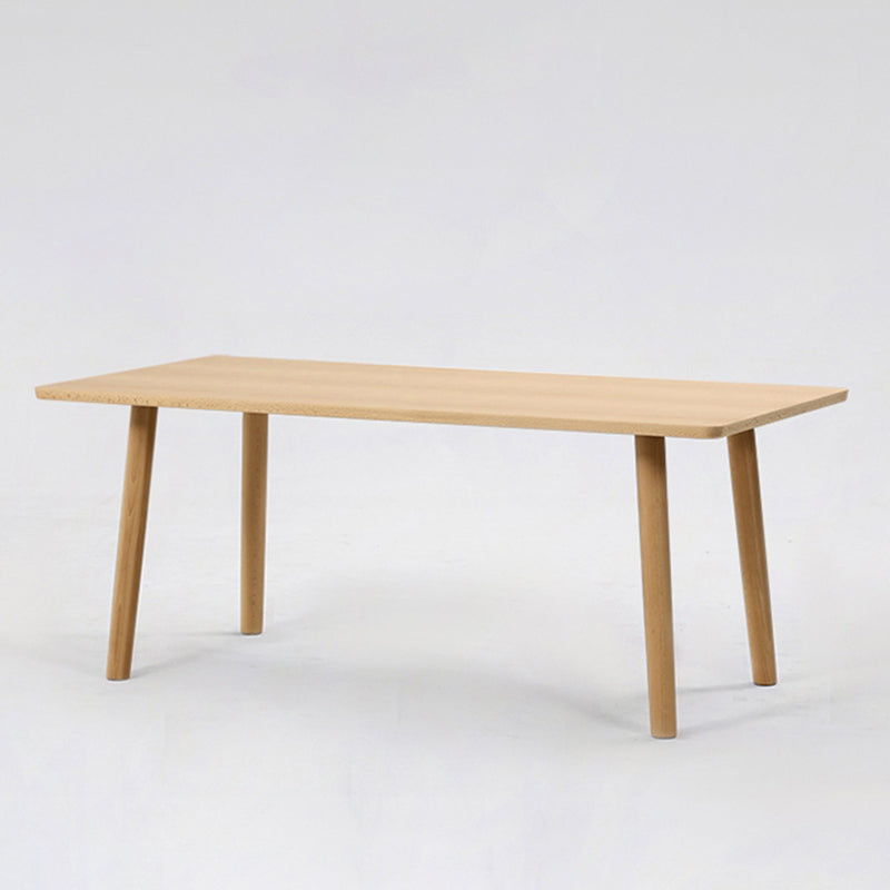 Mesa de pino rectangular moderno de madera maciza para cocina y comedor