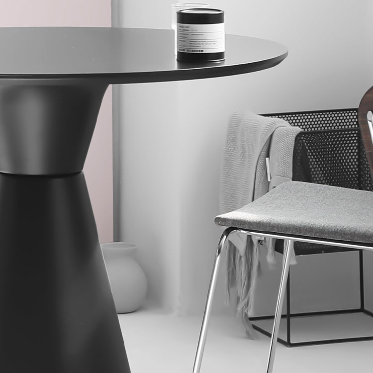 Moderne tulpenbasis eettafel hout en stalen ronde dinette tafel voor eetkamer