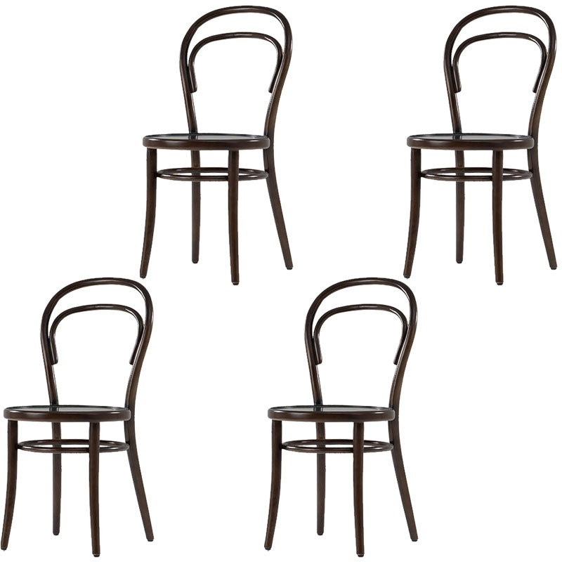 Silla de madera tradicional para comedor, cocina, silla trasera Windsor