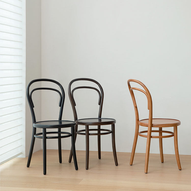 Silla de madera tradicional para comedor, cocina, silla trasera Windsor