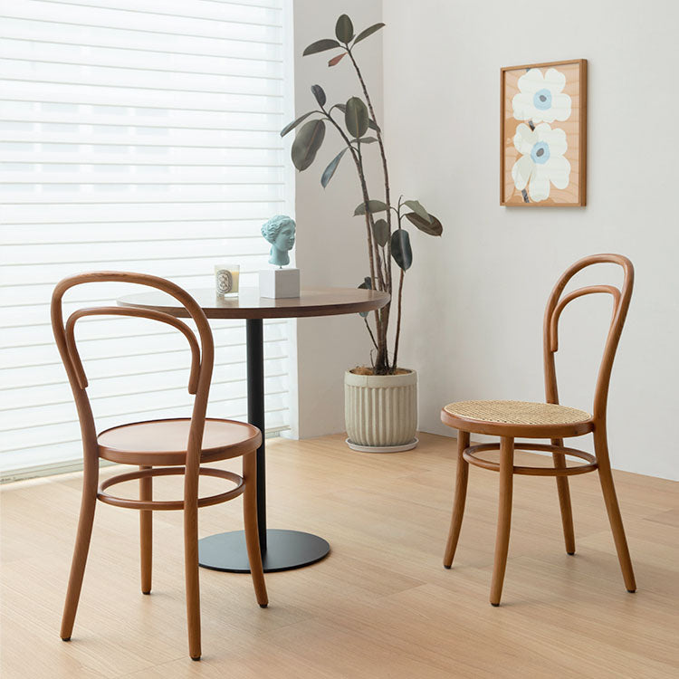 Silla de madera tradicional para comedor, cocina, silla trasera Windsor