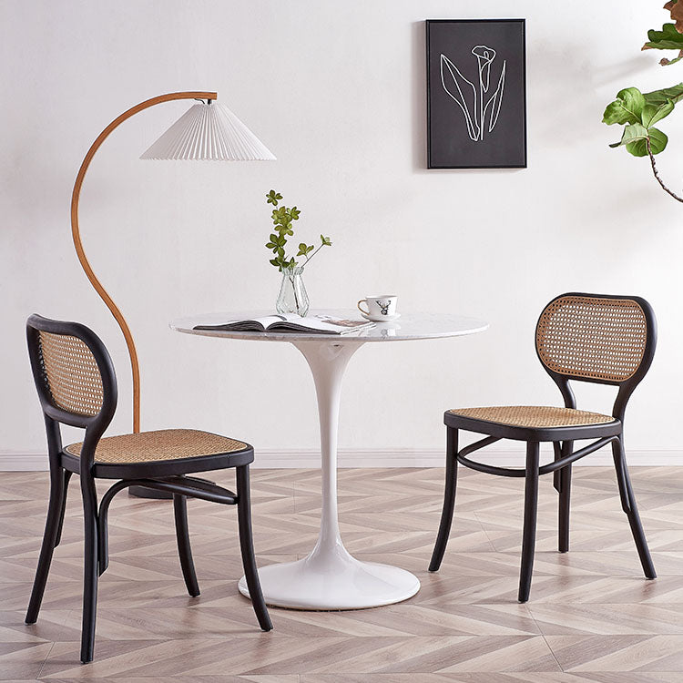 Silla tradicional de madera para comedor, cocina, silla lateral trasera King Louis