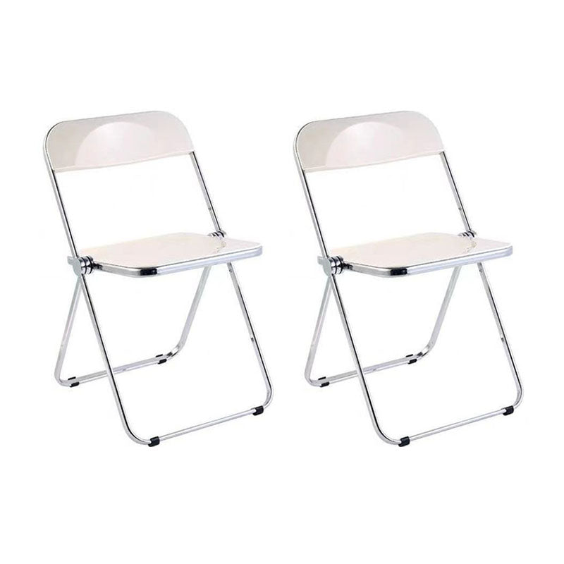 Plástico del diseño industrial que cena la silla lateral plegable de la parte posterior abierta sin brazos de la silla