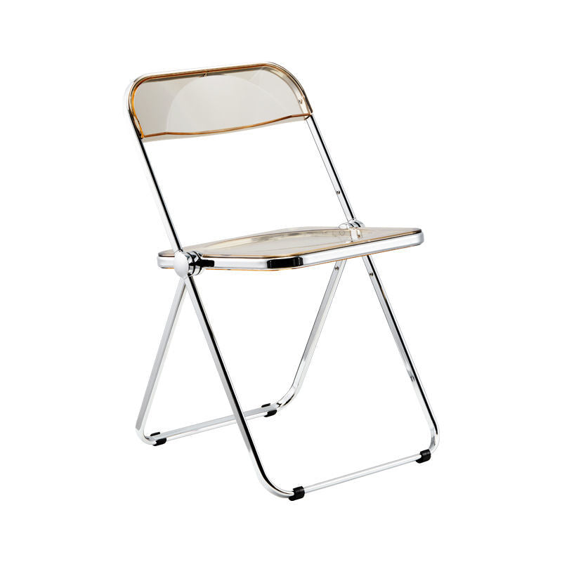 Plástico del diseño industrial que cena la silla lateral plegable de la parte posterior abierta sin brazos de la silla