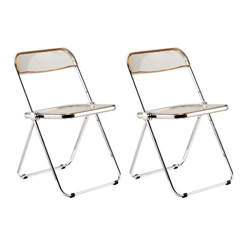 Plástico del diseño industrial que cena la silla lateral plegable de la parte posterior abierta sin brazos de la silla