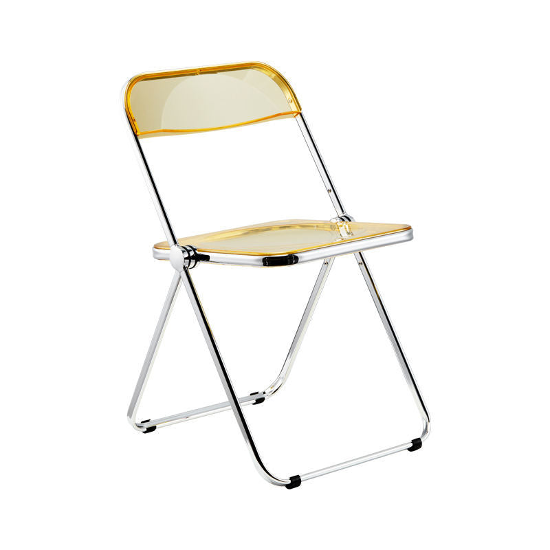 Plástico del diseño industrial que cena la silla lateral plegable de la parte posterior abierta sin brazos de la silla