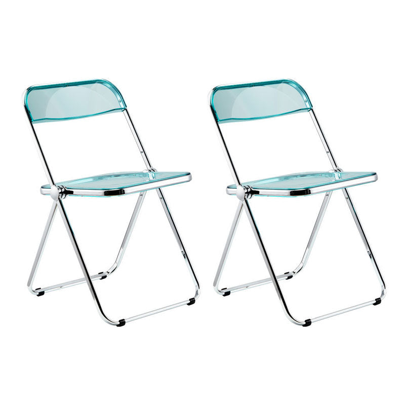 Plástico del diseño industrial que cena la silla lateral plegable de la parte posterior abierta sin brazos de la silla
