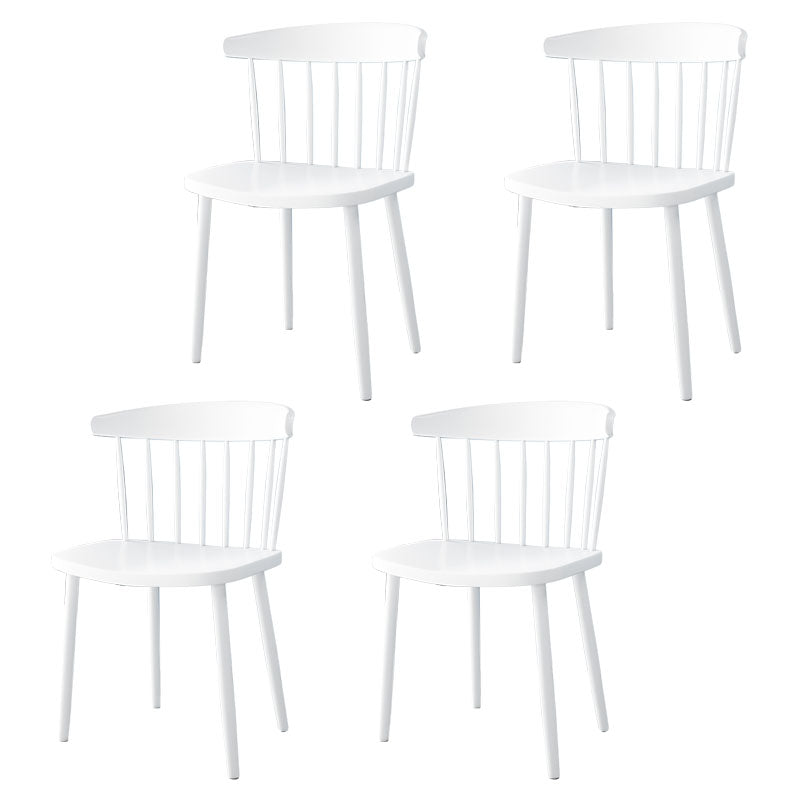 Silla lateral trasera Windsor colorida escandinava de plástico que cena la silla sin brazos