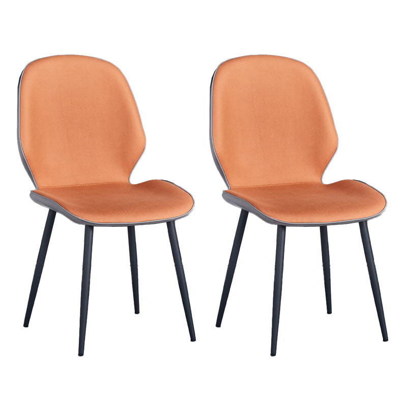 Sillas de comedor de cuero sintético de estilo industrial, silla con respaldo sólido para cocina