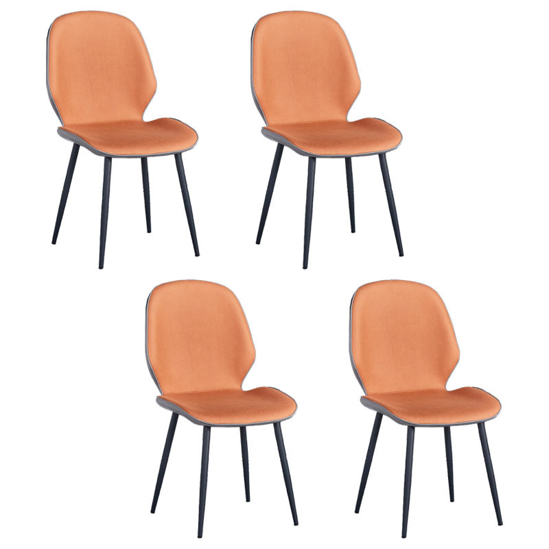 Sillas de comedor de cuero sintético de estilo industrial, silla con respaldo sólido para cocina