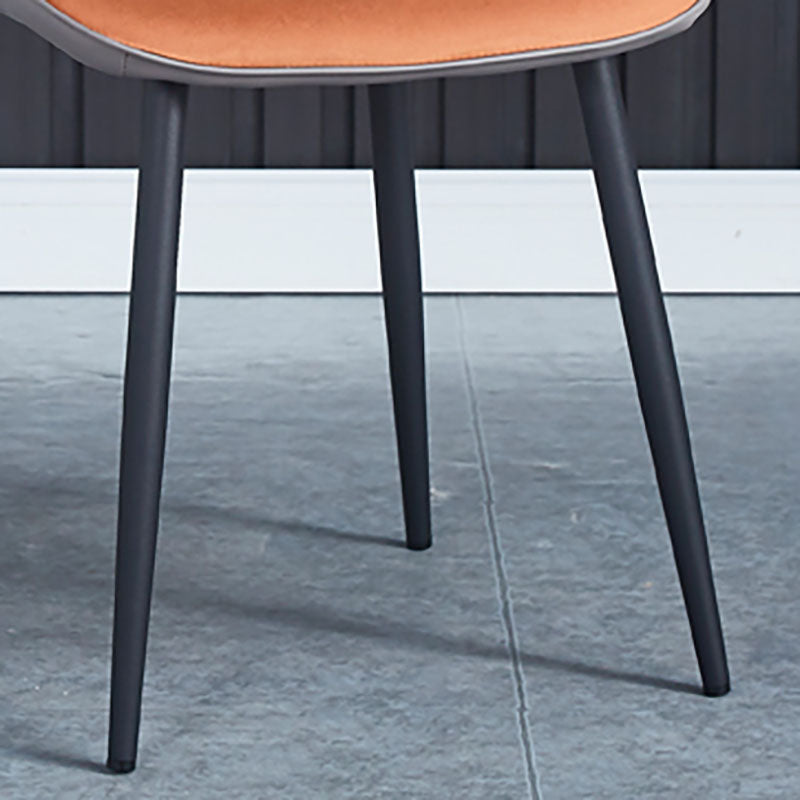 Sillas de comedor de cuero sintético de estilo industrial, silla con respaldo sólido para cocina
