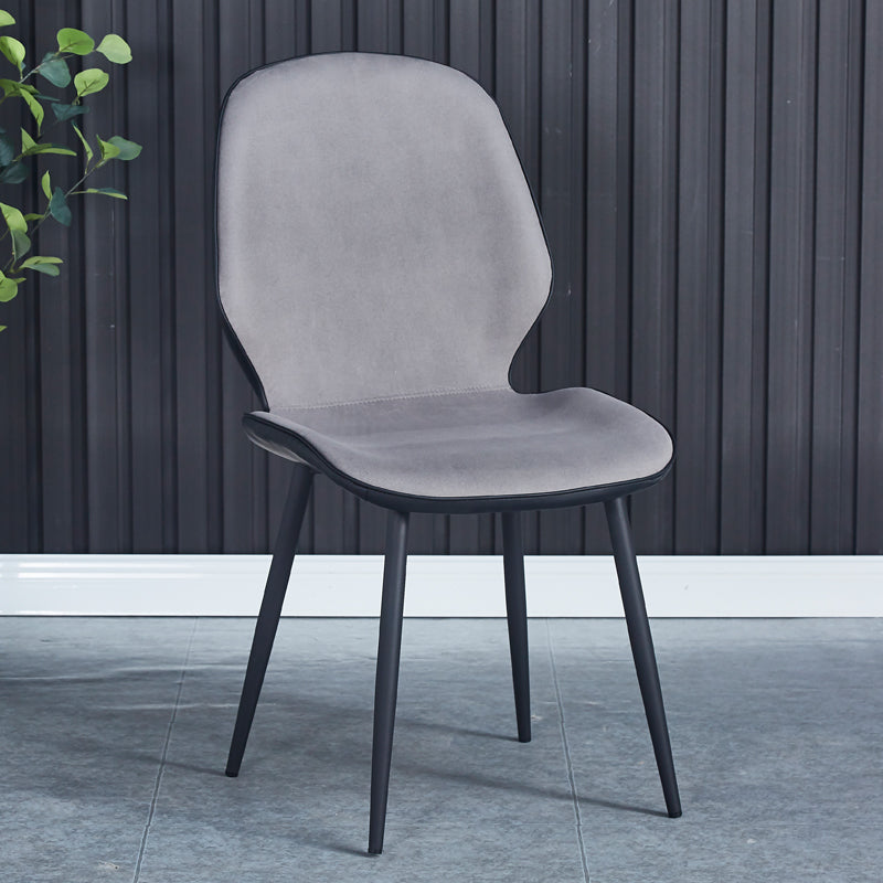 Sillas de comedor de cuero sintético de estilo industrial, silla con respaldo sólido para cocina