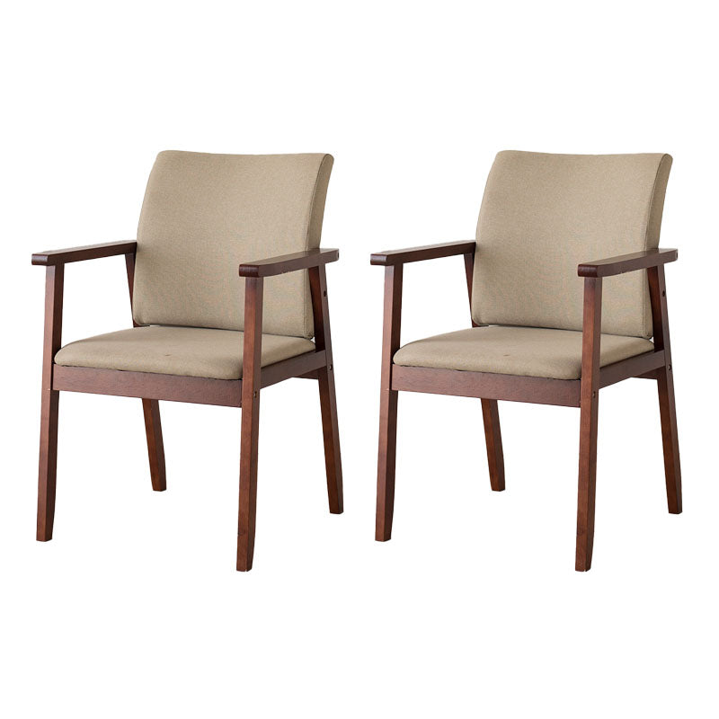 Fauteuil à dossier solide rembourré contemporain, finition mate, chaise de salle à manger pour la maison