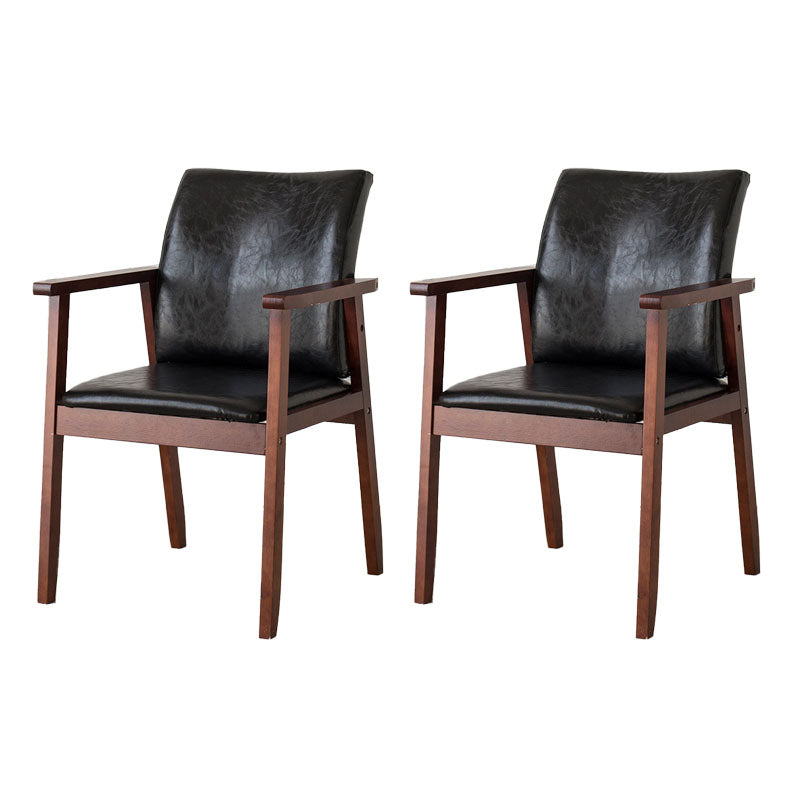 Fauteuil à dossier solide rembourré contemporain, finition mate, chaise de salle à manger pour la maison