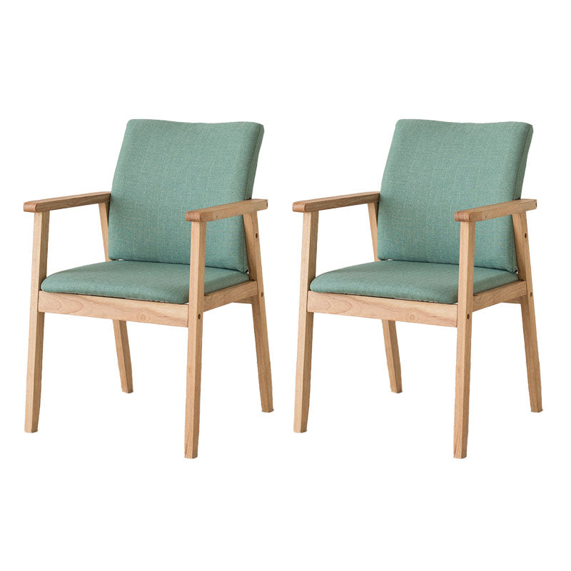 Fauteuil à dossier solide rembourré contemporain, finition mate, chaise de salle à manger pour la maison