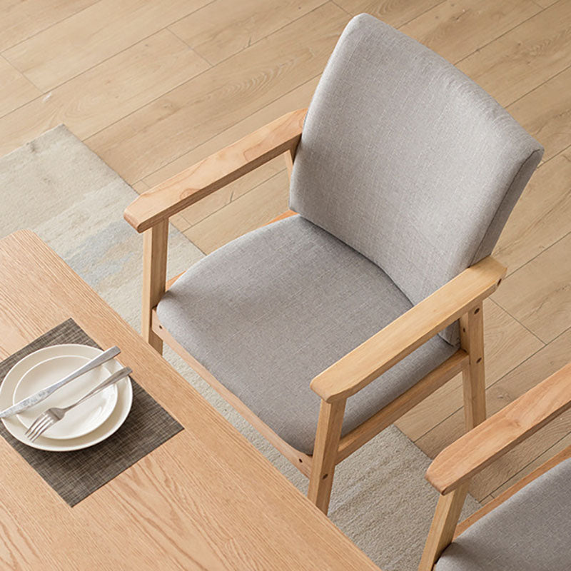 Fauteuil à dossier solide rembourré contemporain, finition mate, chaise de salle à manger pour la maison