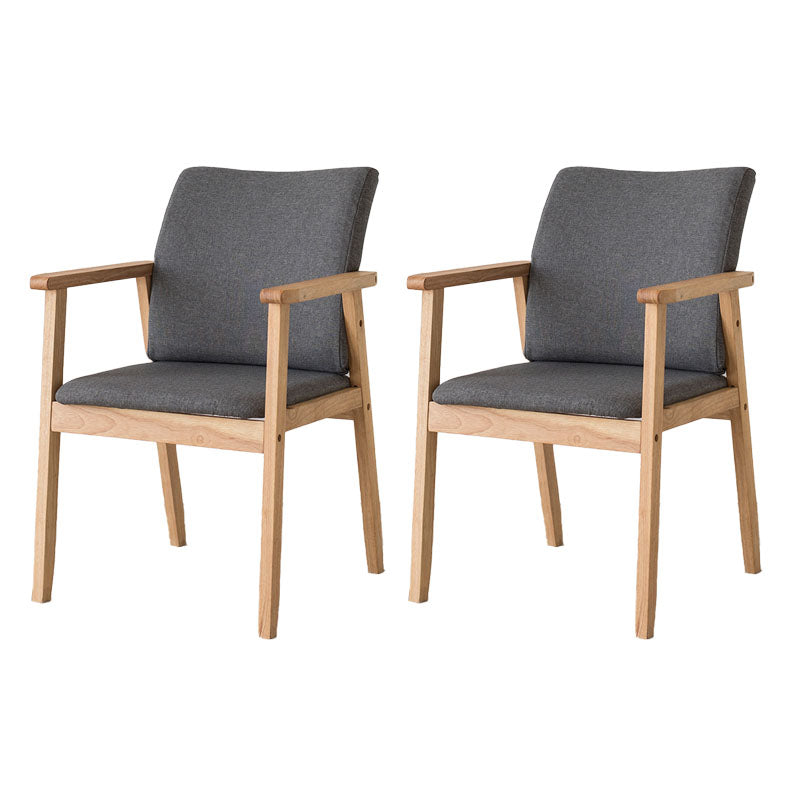 Fauteuil à dossier solide rembourré contemporain, finition mate, chaise de salle à manger pour la maison