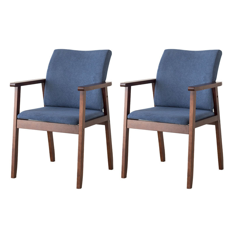 Fauteuil à dossier solide rembourré contemporain, finition mate, chaise de salle à manger pour la maison