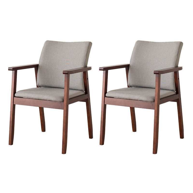 Fauteuil à dossier solide rembourré contemporain, finition mate, chaise de salle à manger pour la maison