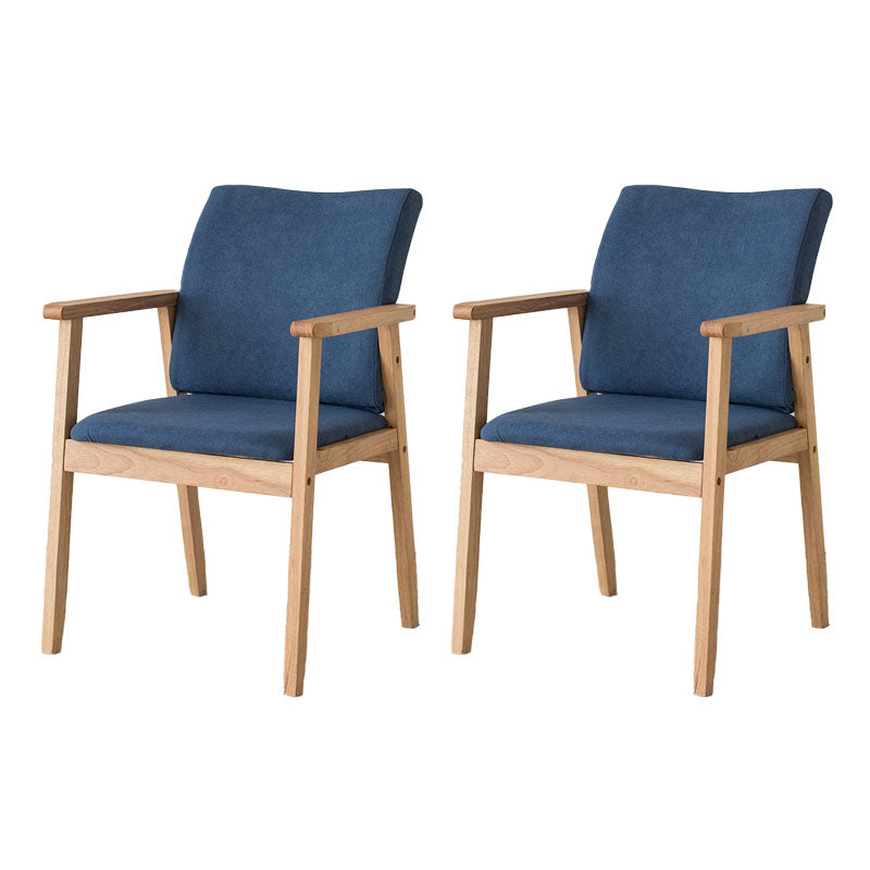 Fauteuil à dossier solide rembourré contemporain, finition mate, chaise de salle à manger pour la maison