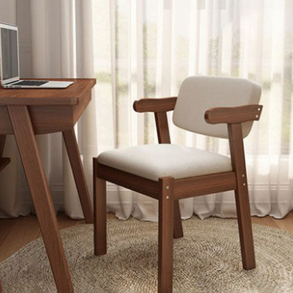Sedia a braccio sedia a sedia aperta da pranzo contemporaneo con gambe di legno per cucina