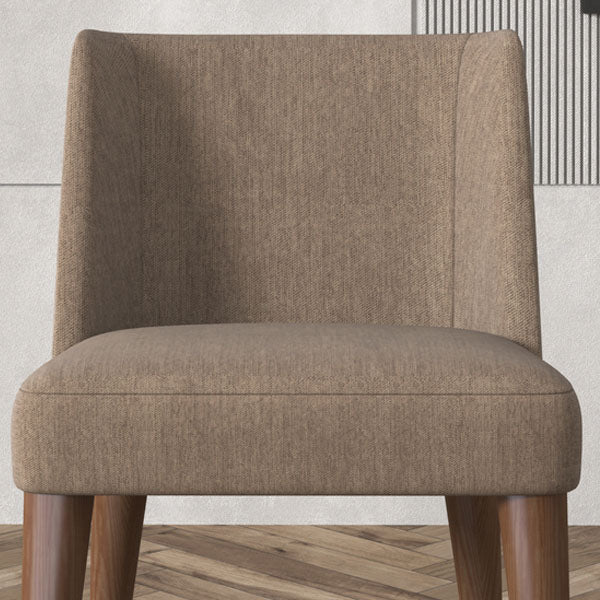 Silla Parsons de comedor contemporánea, silla sin brazos con patas de madera para cocina