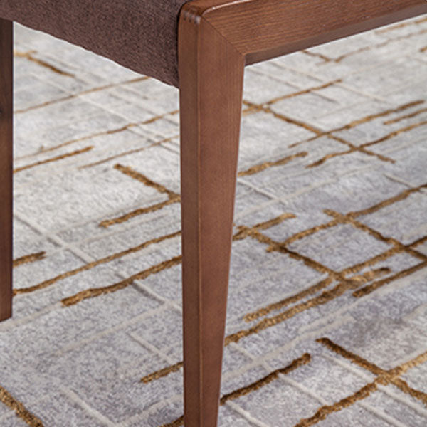 Silla Parsons de comedor contemporánea, silla sin brazos con patas de madera para cocina