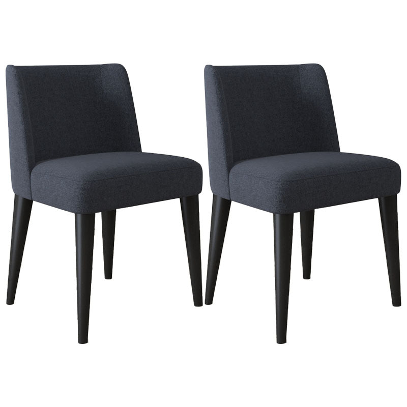 Silla Parsons de comedor contemporánea, silla sin brazos con patas de madera para cocina