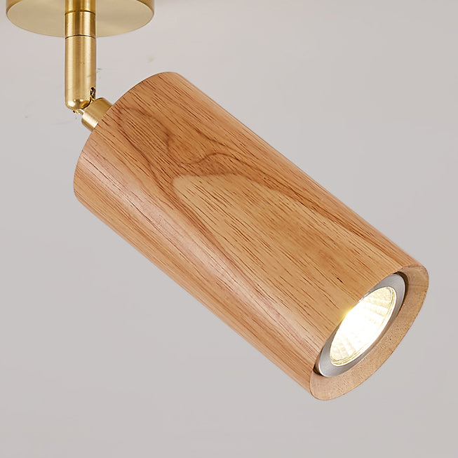 Zylindrische Formschiene Deckenlampe moderne Holzspüschhalterung für Gang
