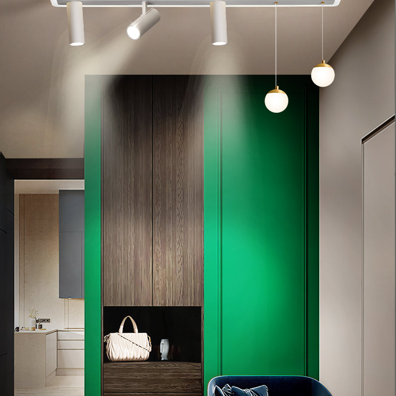 Zylindrische Form LED -Schiene Deckenlampe moderne Eisenspülhalterung für Esszimmer