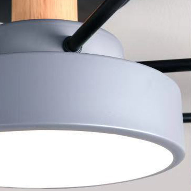 Macaron Molecular LED -plafondarmatuur Metaal Woonkamer Semi -spoeling Mount Light