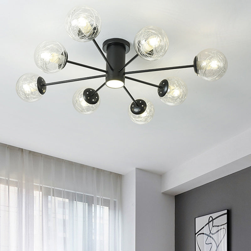 Sottocello semifulò a forma di vetro a forma di vetro a forma di vetro soffitto a mano nordica