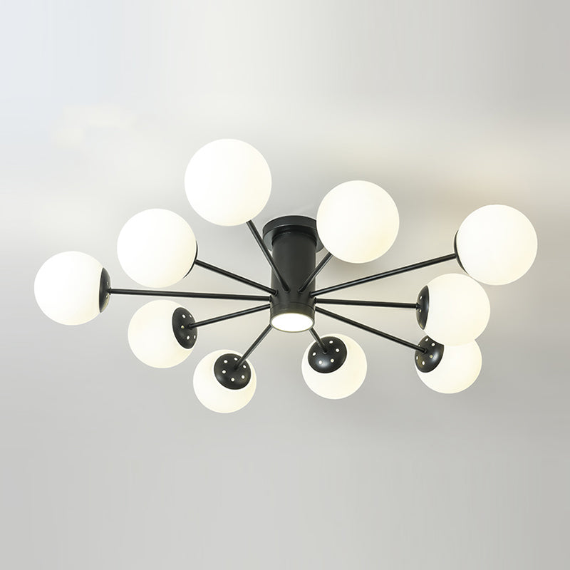 Sottocello semifulò a forma di vetro a forma di vetro a forma di vetro soffitto a mano nordica