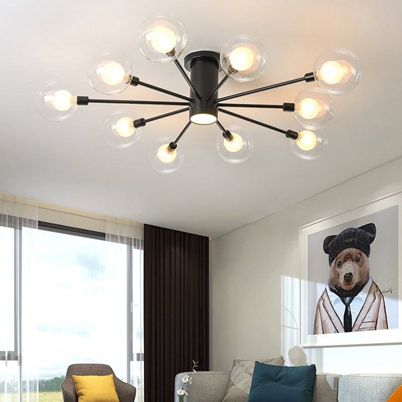 Sottocello semifulò a forma di vetro a forma di vetro a forma di vetro soffitto a mano nordica