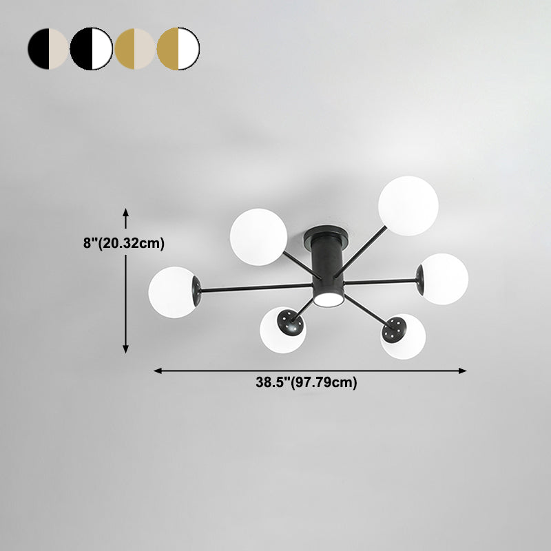Sottocello semifulò a forma di vetro a forma di vetro a forma di vetro soffitto a mano nordica