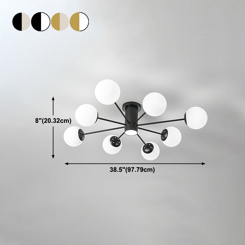 Sottocello semifulò a forma di vetro a forma di vetro a forma di vetro soffitto a mano nordica