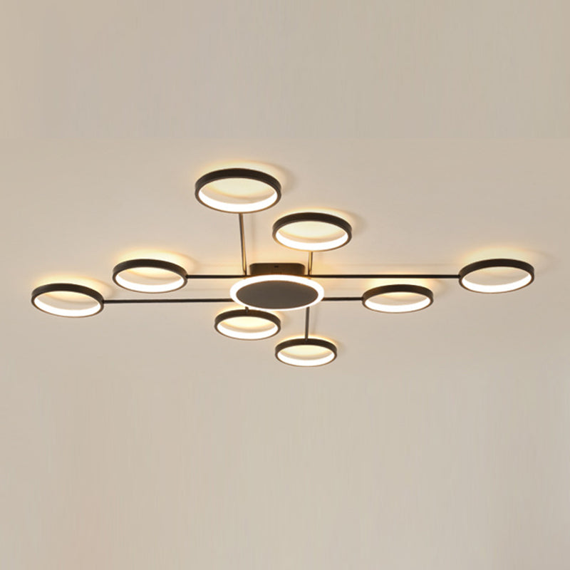 Ringe Metall Deckenmontage Leuchte moderne LED-Deckenleuchte