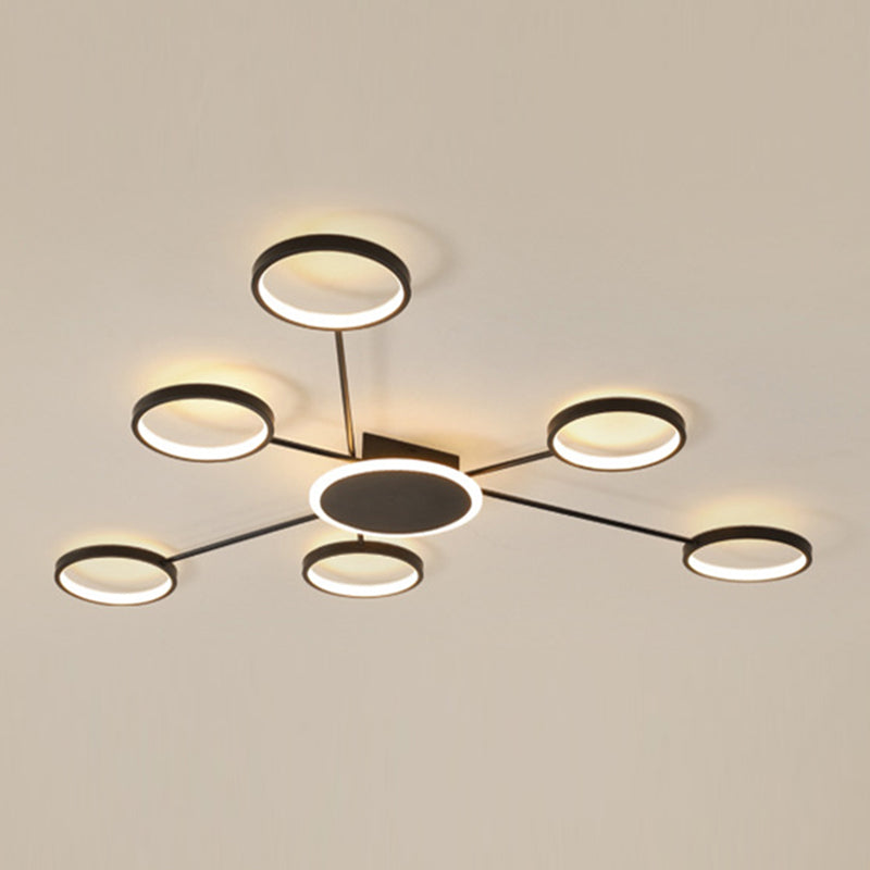 Ringe Metall Deckenmontage Leuchte moderne LED-Deckenleuchte