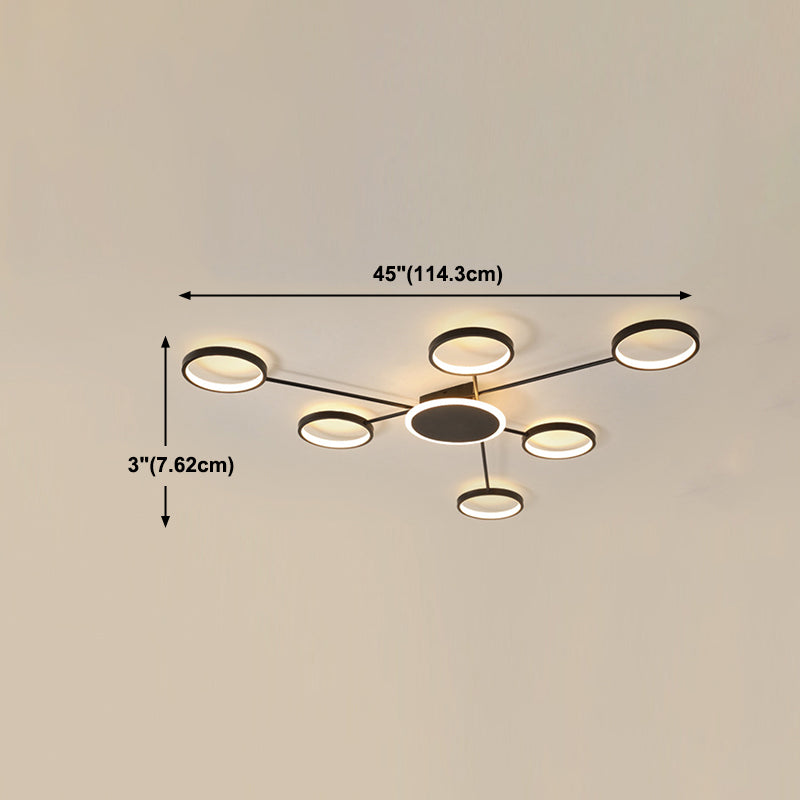 Ringe Metall Deckenmontage Leuchte moderne LED-Deckenleuchte