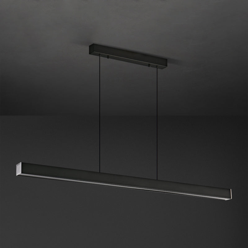 Lámparas lineales de lámparas de luz de cobre de estilo simple lámparas colgantes de restaurantes lineales de 1 luces