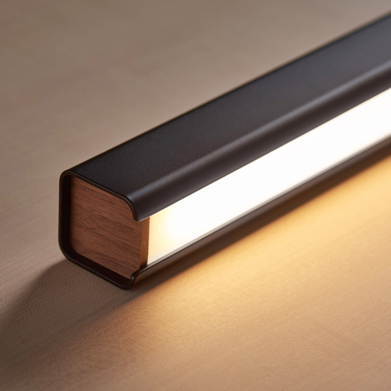 Lámpara de suspensión LED de restaurante LED de 1 luces lineales de 1 luces lineales Lámparas de iluminación de metal isla de metal