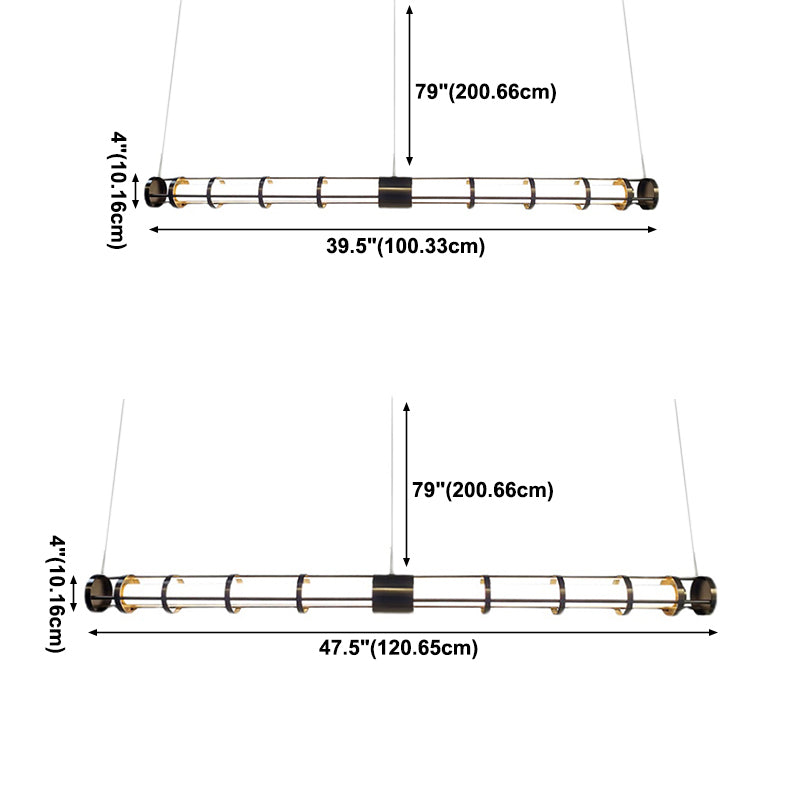 Lámpara de suspensión LED LED de restaurante de 1 luces modernas con tono de plástico