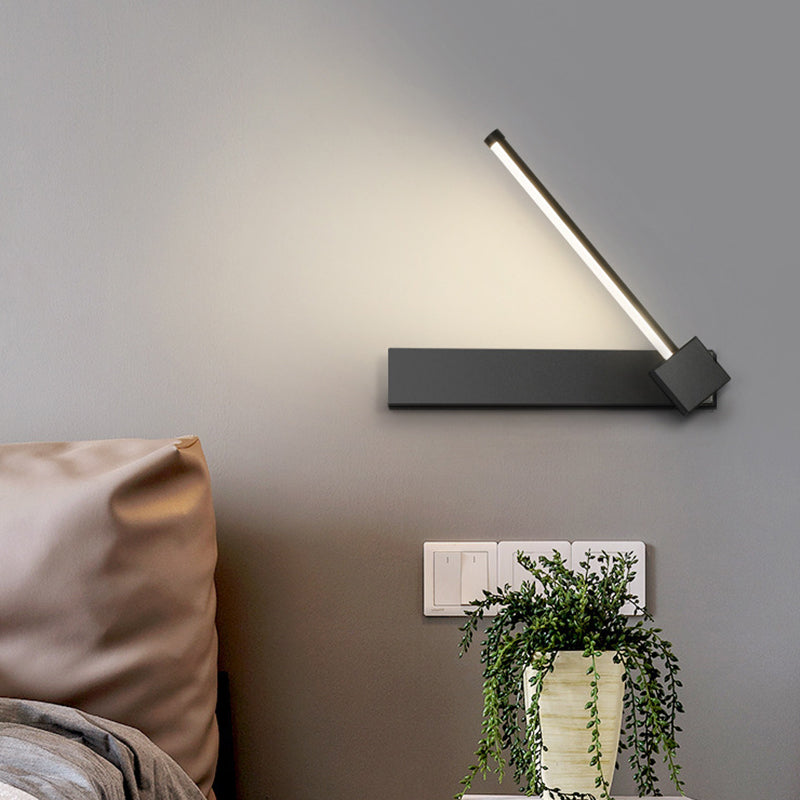 Moderne Metall Wandleuchte rotatable 12 "breit LED -Wandleuchten für Wohnzimmer
