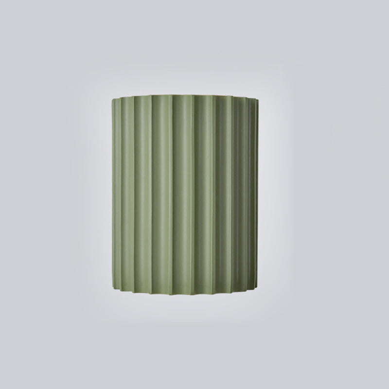 Nordic Resin Wall Light Colorful Cylinder 2 Lights Wall Sconce for Living Room