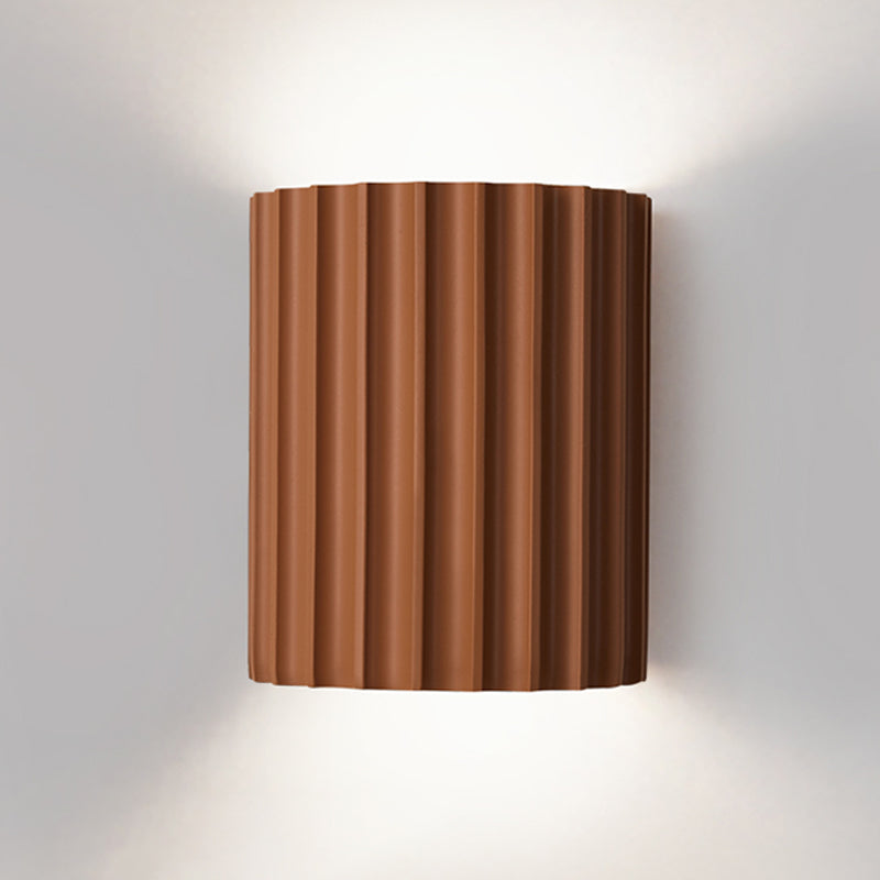 Nordic Resin Wall Light Colorful Cylinder 2 Lights Wall Sconce for Living Room