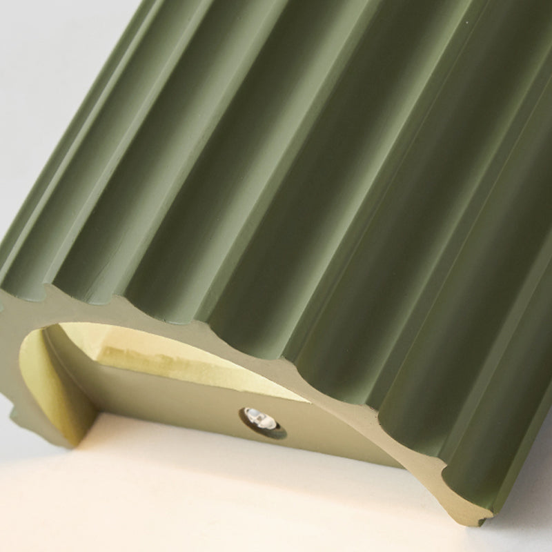 Nordic Resin Wall Light Colorful Cylinder 2 Lights Wall Sconce for Living Room